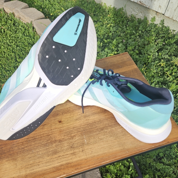 adidas Adizero Blue and White Athletic Shoes main image 6